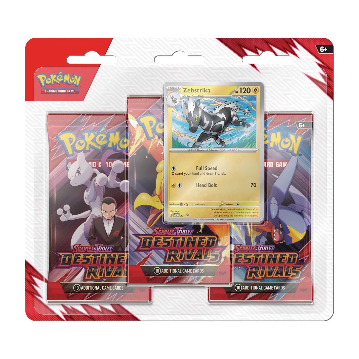 Pokémon TCG: Scarlet & Violet 10 - Destined Rivals - 3-Pack Blister CDU (Pre Order)