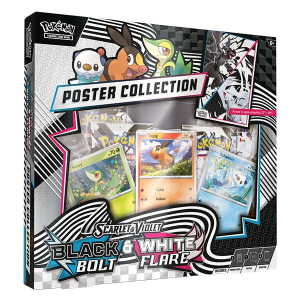 Pokémon TCG: Black Bolt & White Flare Unova Poster Collection (Pre-Order)