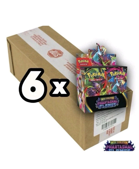 Pokemon TCG: Phantasmal Flames - 6x Booster Box (Sealed Case)